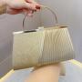 Hot Selling Satin Wrinkle Bag Party Bride Wedding Banquet Handbag Evening Bags For Ladies
