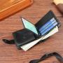 High-End Men's Cross-Border Short Wallet Multi-Function PU Leather Credit Card Bag with Waterproof Coin Purse