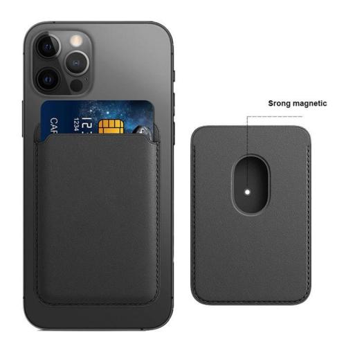 Hot Sales Magnetic PU Leather Credit Card Holder Wallet Case Thin Slim for iPhone 12