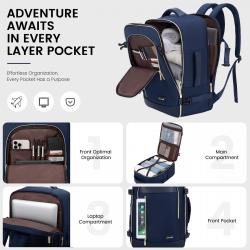 Lovevook 35L Expandable usb charging computer office men anti theft bags multifunctional 17 inch laptop travel business backpack