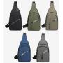 ZR668 Men Chest Bag Waterproof Shoulder Bag Sports Travel Crossbody Leisure Solid Color Business High Quality Bag Print logo