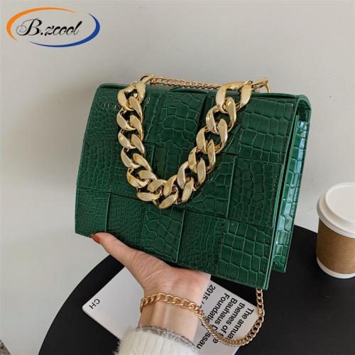Chains Ladies Designer Bags Pu Ladies Hand Bag Handbags Stone Grain Bolsos Magnetic Button Womens Handbags And Purses RY74001