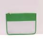 RTS Stock New Green Makeup Bag Women Girl Personalized Glitter Letter Patches Wedding Birthday Gift Toiletry Cosmetic Pouch Bag
