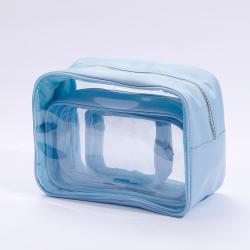 New Trendy Product Custom Ladies Travel Toiletry Organizer Make Up Waterproof PVC Pouch Luxury Clear Zipper Cosmetic Bag