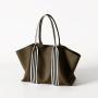 Primeira camada de couro novo nicho design bolsa simples e elegante