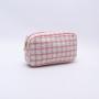 Keymay New Arrival Fashion Plaid Zipper Bag Beauty Organizer Pouch Travel makeup Bag Checkered Cosmetic Bag