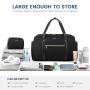 LOVEVOOK 2023 Upgrade Nylon Overnight Weekender Tote Bag with Toiletry Purses for Women Cute Large Travel Luggage Duffel Bags