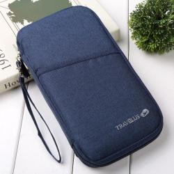 New portable ID passport holder travel portable wallet card holder multi compartment large capacity ticket holder storage