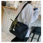 Custom Factory Direct Women Simple Casual Messenger Canvas Bag Solid Color Student School Bag Korean Shoulder Bag Wholesale