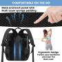 LOVEVOOK Custom Logo Unisex Diaper Bag with Changing Pad & Pacifier Holder Multifunction Quilted Travel Baby Diaper Bag Backpack