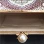 2024 Custom Handmade Embroidery Fabric Purse Handbag For Women With Pearl Tassel