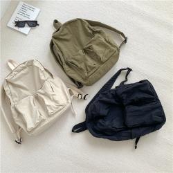 Travel Female Fashion Trend Simple School Shoulder Bag Leisure Large Capacity Backpack South Korean Students Nylon Backpack