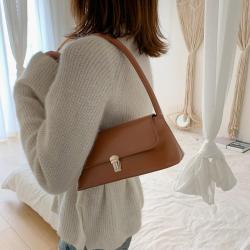 New niche solid color fashionable portable versatile shoulder bag sac main femm sac carteras para mujer 	 sac a main