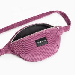 CHANGRONG Custom Men Women Retro Fanny Pack Corduroy Waist Bag
