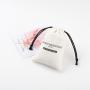 Custom Logo Printed Canvas Cotton Drawstring Dust Bag Black White Thick Cotton Jewelry Packaging Cosmetic Pouch