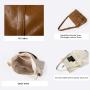 Classic Black Square Bag Large Capacity Soft PU Leather Shoulder Bag Metal Lock Closure Flap Women's Messenger Bag