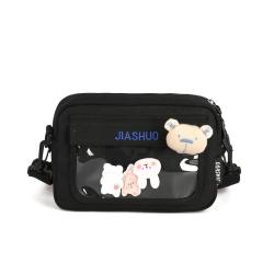 China Supplier Canvas Casual Girl Waterproof Crossbody School Bag Pin Display Custom Ita Bags