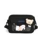 China Supplier Canvas Casual Girl Waterproof Crossbody School Bag Pin Display Custom Ita Bags