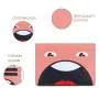 Customized logo RFID Blocking Premium Leather Passport Holder Travel Wallet Cute Cartoon Slim Card Case Credit Card Holder