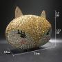 OEM Factory Fox Purse Charm Unique Purses Rhinestones Luxury Rhinestone Bags Evening Crystal Bag