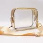 Keymay Stock NO MOQ New Gold 9 Colors Concert Purse Long Shoulder Strap Game Day Clear PVC Shoulder Stadium Crossbody Bag Wome
