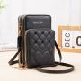 Small Mini Single Shoulder Crossbody Bag 2024 New Touch screen Fashion Mobile Phone Bag Zipper Wallet Mobile Phone Messenger Bag