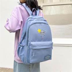 ZR478 Unisex Waterproof New Fashion Backpack Nylon Custom Logo Schoolbag Travel Student Zipper Minimalist Schoolbag Laptop Bag