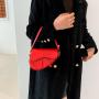 Western Style Women Bags 2024 Fashion New Trend Color Contrast Korean Single Shoulder Handbag Crossbody Saddle Bags