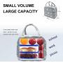 Gelory Factory Hot Selling Daisy Print Foldable Insulated Lunch Bag Thermal Reusable Polyester Tote Lunch Box For Adult And Kids