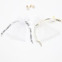 Wholesale Organza Gift Grocery Drawstring Pouch Custom Logo Jewelry Packaging Organza Bag