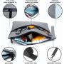 Smoker Hard Leather Stash Case Carbon Lined Bag Cross Body  Smoking Products Smell Proof Dog Tested Bags with Mesh Divider