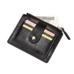 ZHF046 Cross-border Men's Wallet Bank ID Card Bag Women's Fashion Creative Zipper Buckle Wallet Card Sleeve