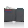 Wholesale men wallet metal card holder saffiano leather wallet men rfid blocking slim men's wallet