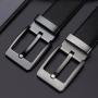 Wholesale customized men leather belt genuine leather alloy pin buckle men's belt