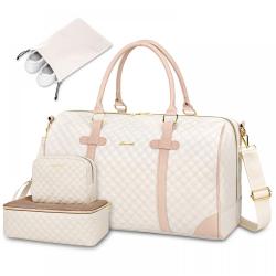LOVEVOOK 2024 fashion outdoor travel handbags 3pc carry on Bags with shoe pocket Toiletry Weekender travel luggage duffel bags