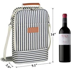 cooling red Wine  Carrier PouchPurse Fashionable purse with Hidden insulated Compartment for women