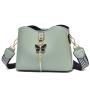 Simple large capacity fashionable solid color crossbody bag