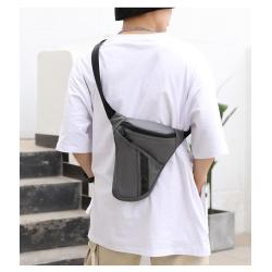 HR530 Hot Selling Man Cycling Leg Bag Single Shoulder Waterproof Waistpack for Women PU Solid Color Portable Outdoor Hiking Bag