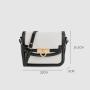 Custom Logo Designer Canvas Elegant Women Cross Body Bag Pu Leather Cotton Handbags For Women Luxury