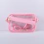Custom Candy Color PVC Waterproof Stadium Approved Clear Crossbody Belt Bag Women Transparent Sling Fanny Pack Waist Bag