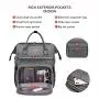 Discount Sale LOVEVOOK Quilted Nylon Elegant Ladies School Travel Backpack Waterproof 15.6 In Large Women's Laptop Backpacks