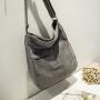 Customized Korean Women's Leisure Plush Fabric Canvas Tote Bag Portable Vintage Handbag Handmade