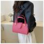 HR632 Women's Tote Bag Commuting New Fashion Contrasting Colors Portable Underarm Bag PU Handbag Versatile Shoulder CrossbodyBag