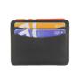 100% genuine leather credit card holder minimalist front pocket slim flat wallet for men
