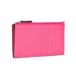 Factory Customize Credit Card Zipper Coin Purse And Bag Pu Pebble Leather Slim Card Holder Women Wallet