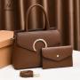 Wholesale sac a main femme PU Leather Bags Women 2 Pcs Set  Handbags Ladies Crossbody Shoulder Bags For Women