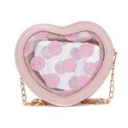 customized transparent pvc ita bag heart shape design painful bag ita bag custom