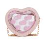 customized transparent pvc ita bag heart shape design painful bag ita bag custom