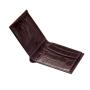 Custom Logo Crocodile Genuine Leather Slim Credit Card Holder RFID Men Bifold Wallet