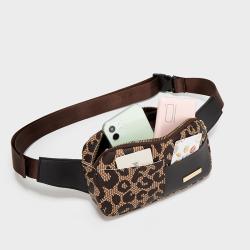Custom Cute Sport Running Small Crossbody Shoulder Fanny Pack PU Leather Waist Bag Belt Bum Bag For Women